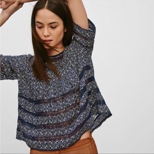 LAST CHANCE Aritzia Wilfred Beaudry Blouse - Blue